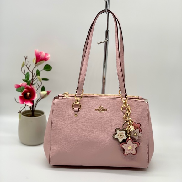 Crossgrain Leather Etta Coach Coach Etta Carryall Pink Coach Etta